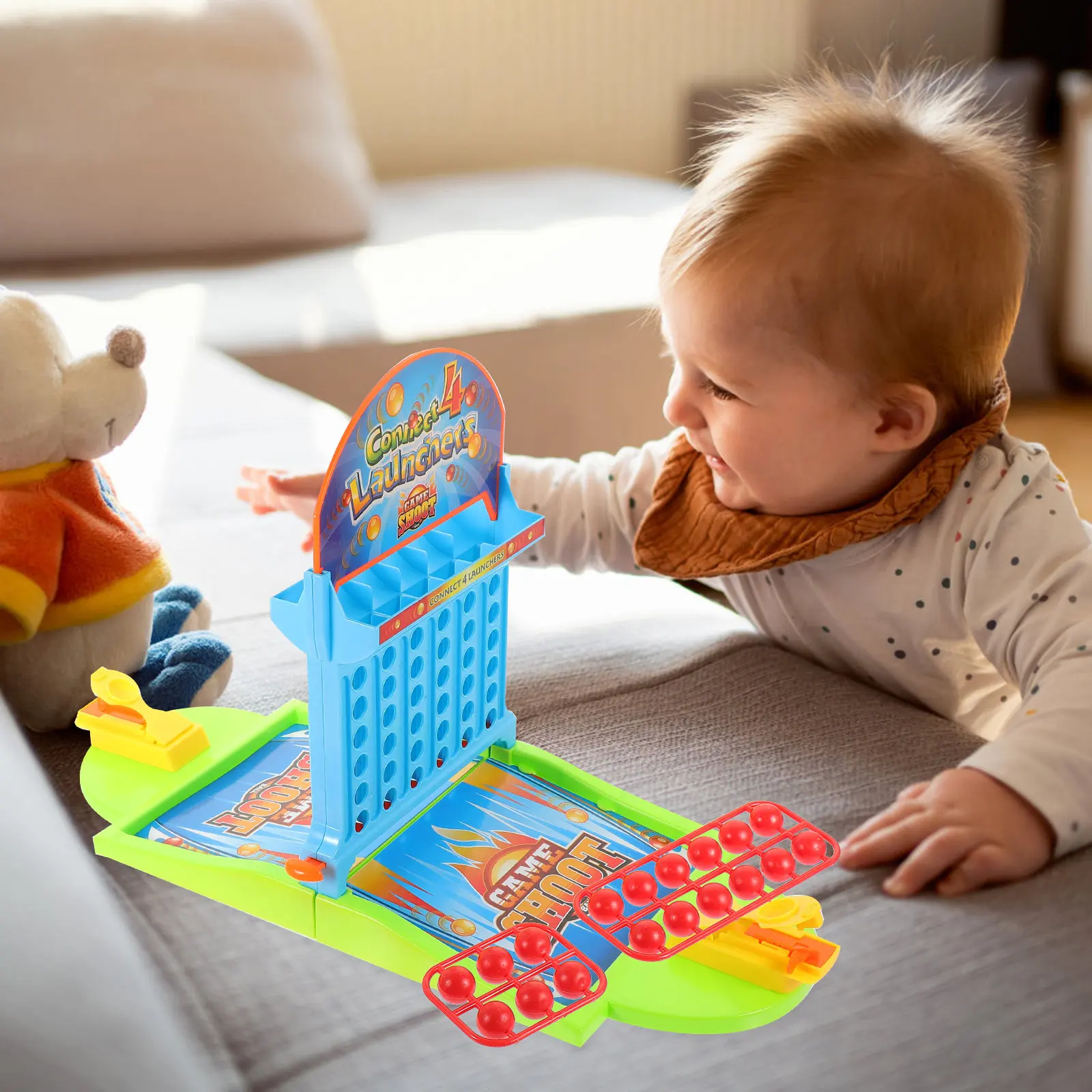 

1 шт. Мини-баскетбол для пальцев, экологически чистая пластиковая настольная развивающая игра для детей, тренирующая координацию рук и глаз