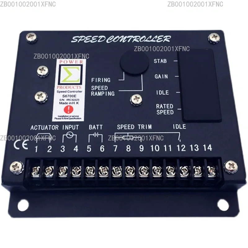S6700E/S6700H Diesel Generator Speed Control Board - Electronic Regulator - Generator Accessory