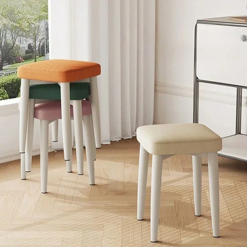 ww-Nordic Dining Simple Desk Chair Household Stackable Dining Table Makeup Chair Armchair