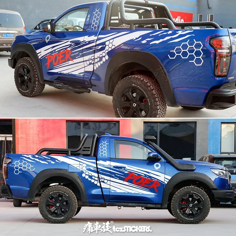 Car stickers FOR POER body appearance personalized customization sports fashion special decorative decals film accessories