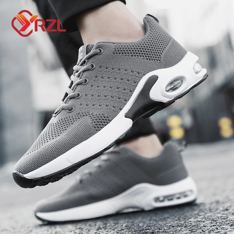 Zapatillas deportivas transpirables con cojín de aire para hombre, zapatos atléticos suaves y cómodos para caminar al aire libre, calzado de entrenamiento