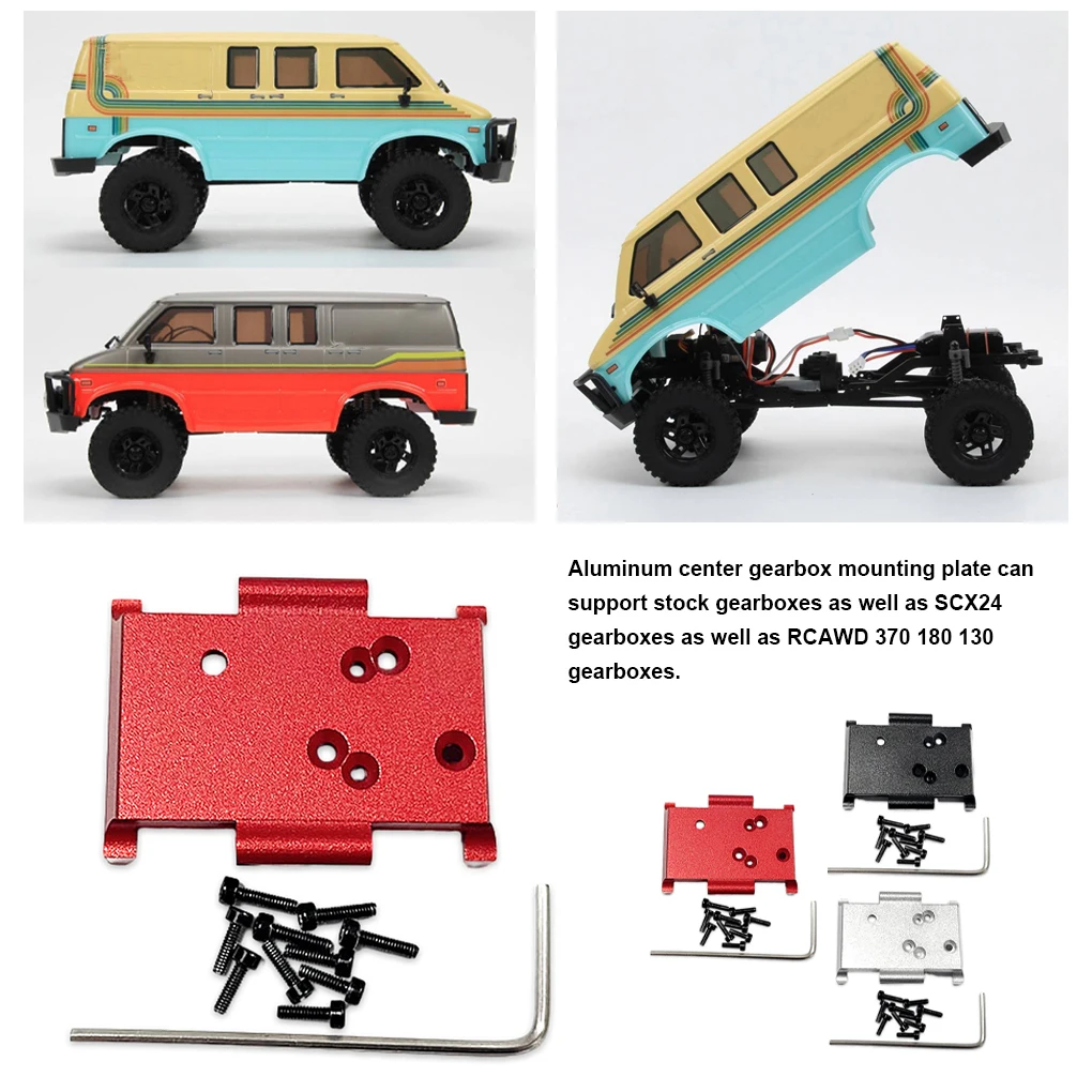 Transmission Gear Box Fixed Plate For 1/18 HOBBYPLUS CR18P Rock Van 4WD Crawlers Upgrades Part