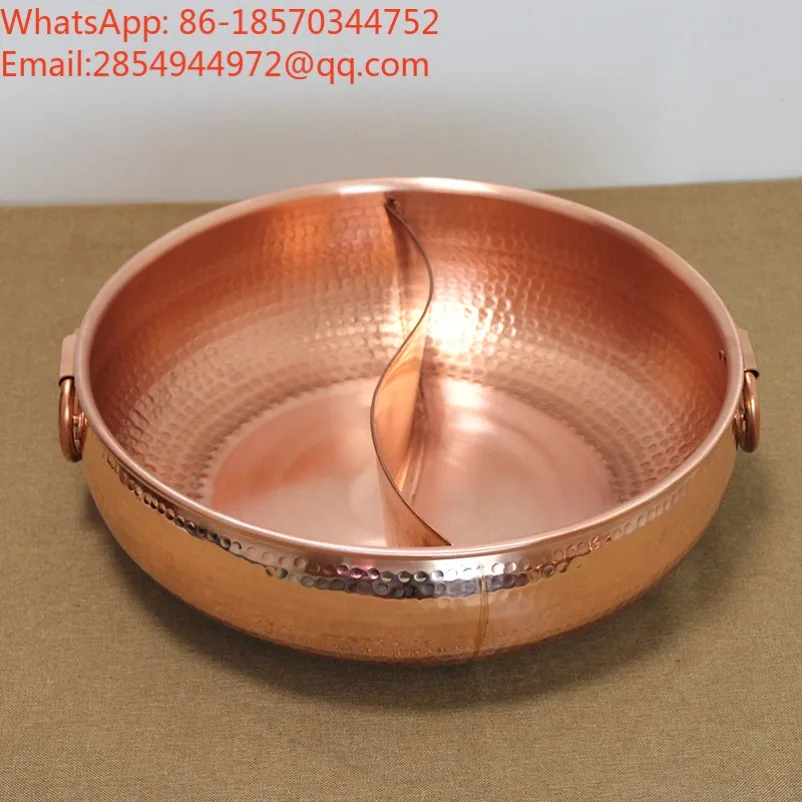 2026    Pure Red Copper Thickened Hammer Point Copper Induction Cooker Mandarin Duck Copper