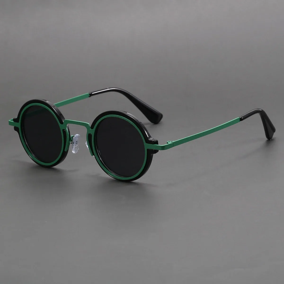 Retro Handmade Small Round Sunglasses Sun Protection Eye Protection UV Protection Men and Women Sunglasses
