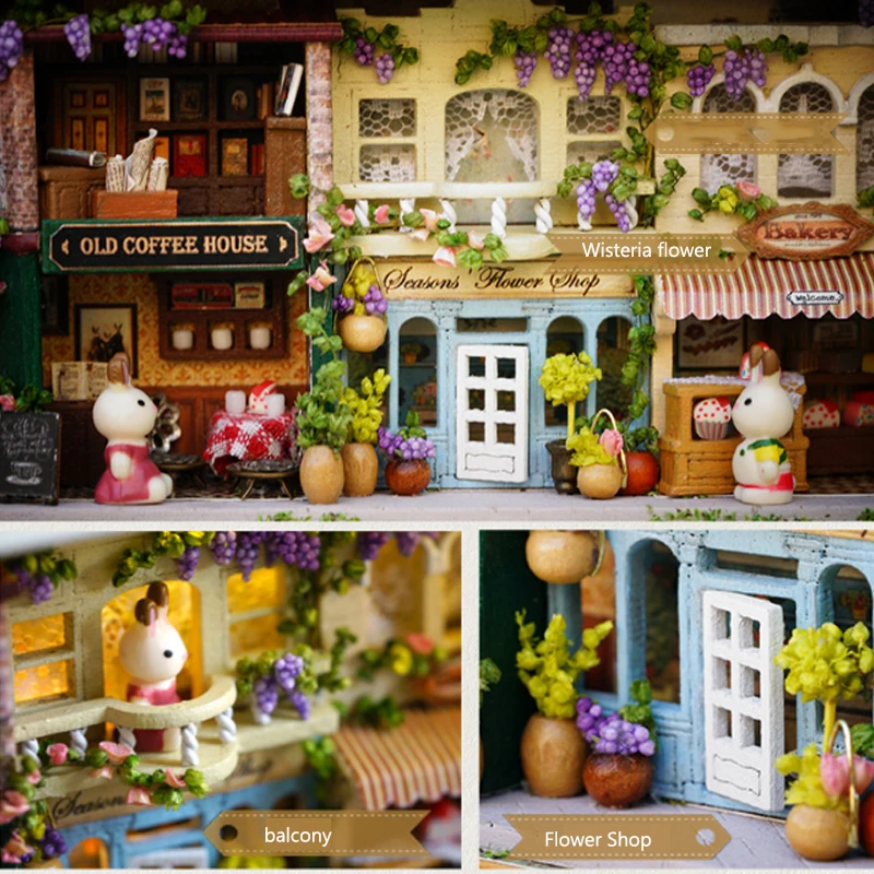 Box Theater Mini Doll House Desk Decorations Miniature DIY Dollhouse Kits Furniture Case Toys For Xmas Birthday Gifts
