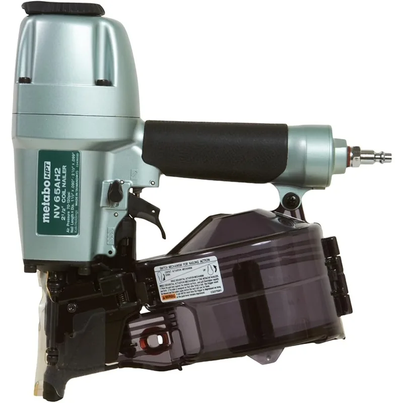 Coil Siding Nailer, 1-1/2 inch to 2-1/2 inch Siding Nails, Side load, Tilt Bottom Magazine (NV65AH2)