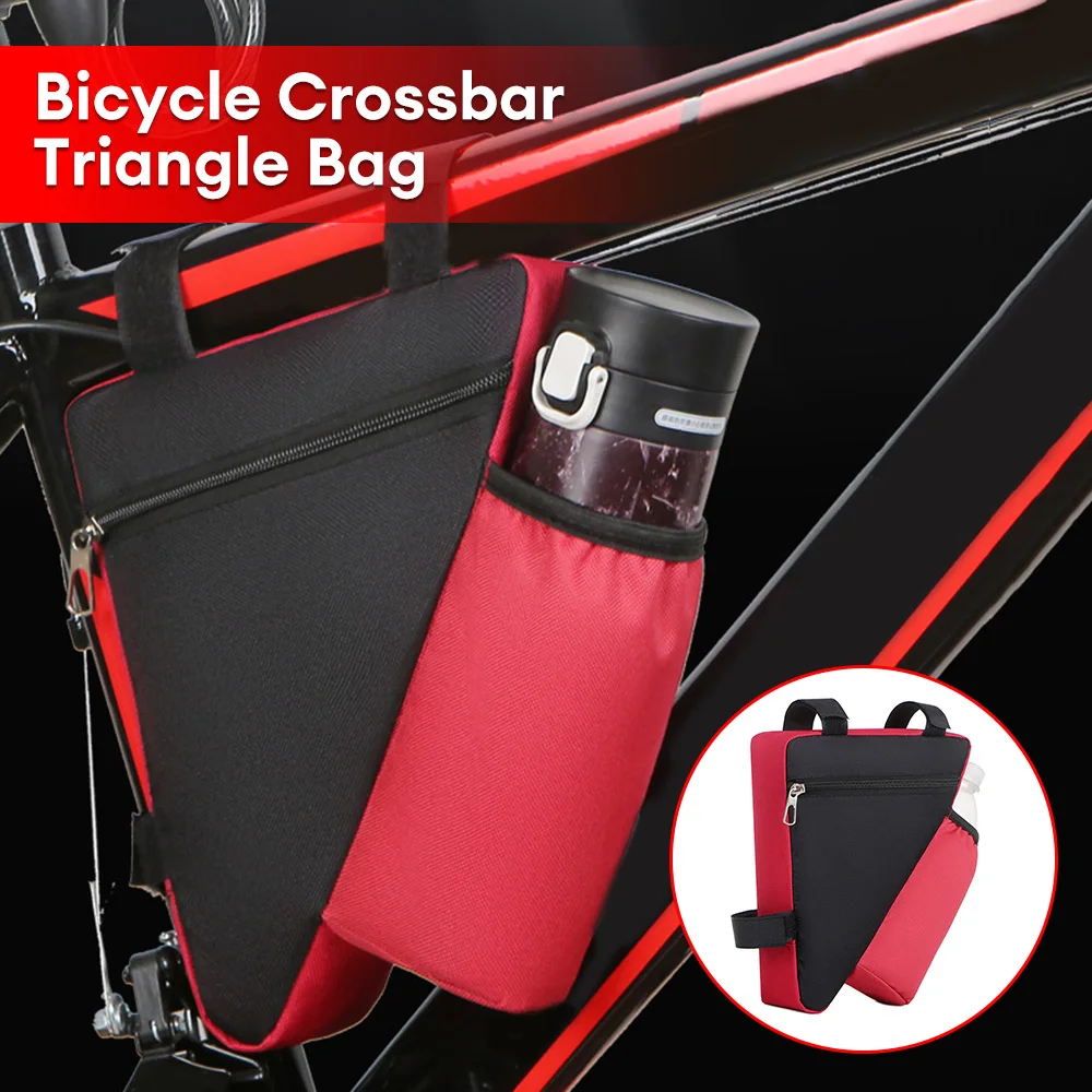 Bicycle Bag Cycling Triangle Saddle Bag Bike Front Tube Frame Bag Water Bottle Holder Bike Tools Storage Pouch Bike Accessories