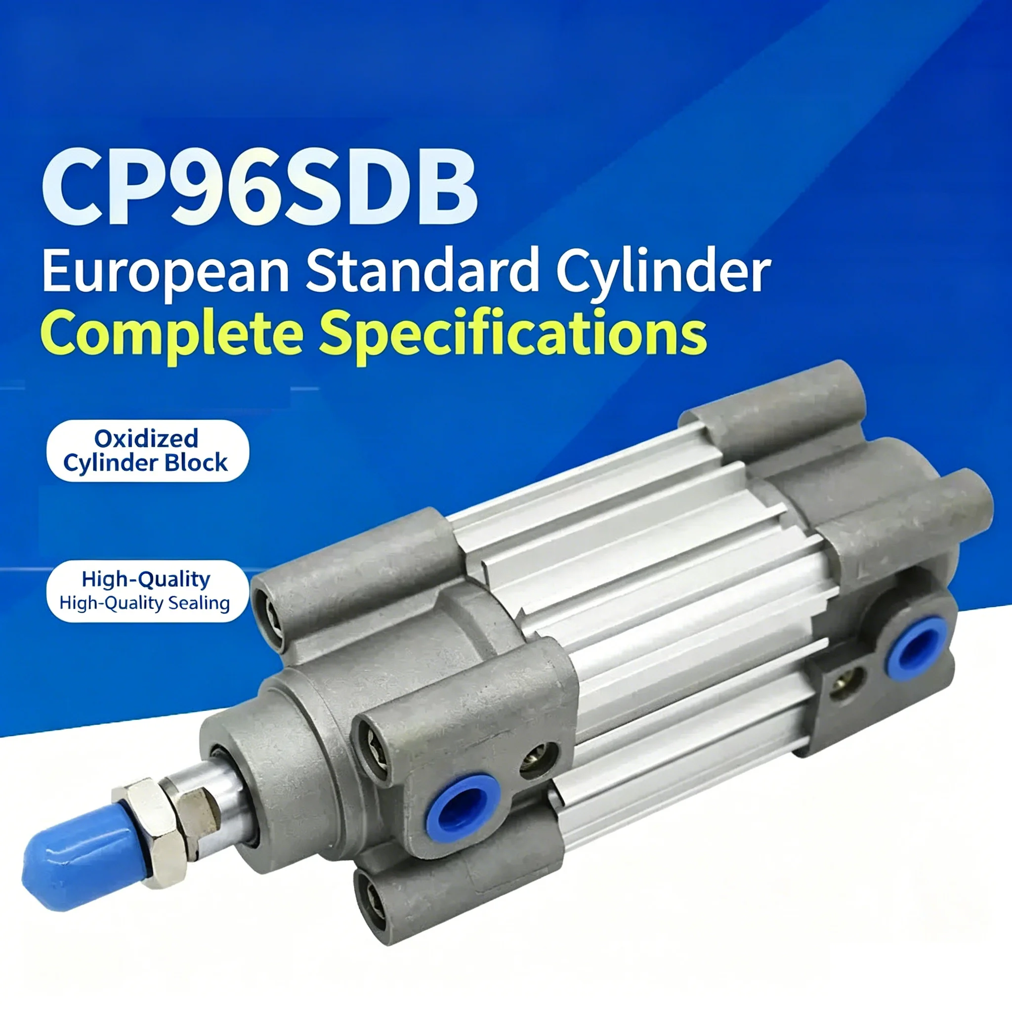 Cylinder CP96SDB Series Standard Pneumatic Bore 32mm/40mm/50mm/63mm/80mm/100mm, Stroke 25-350mm Air Piston Double Acting SMC