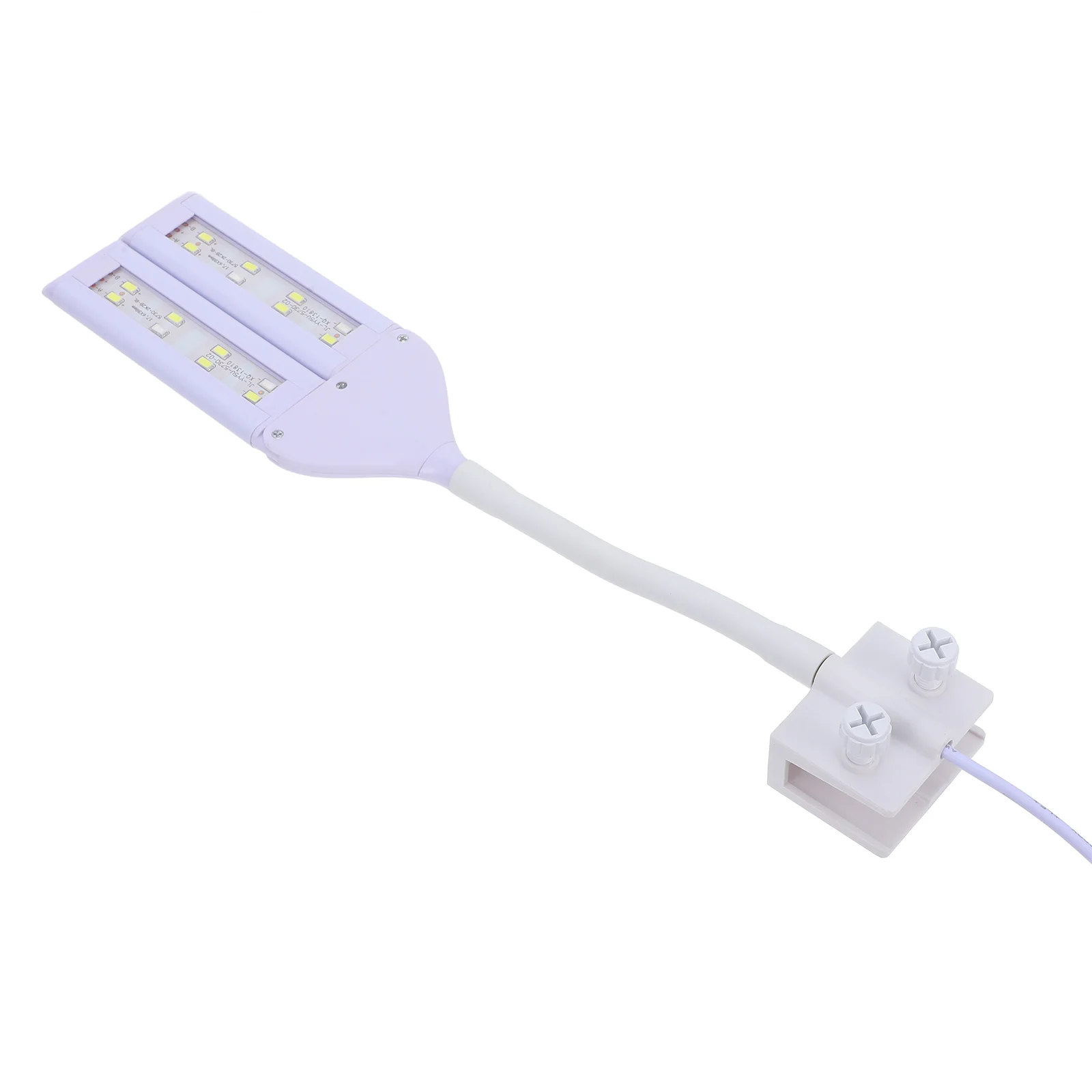 

1Pcs Fish Tank LED Aquarium Frame Lamp White Double Head Full Spectrum Light Tropical Fish Water Plants Lamp Bracket Us Plug