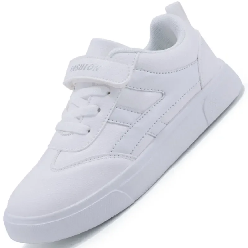 2023 New Kids Leather Casual Boys Wearproof Shoes Sport Sneakers Children Breathable Fashion Lightweight Light Running Tennis