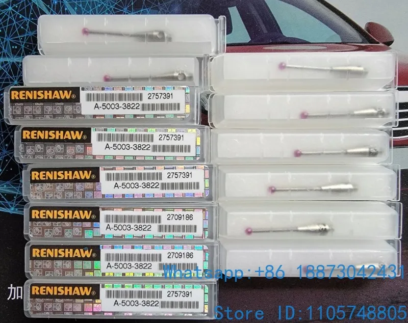 A-5003-3822 M2 thread 2mm ruby ball 20mm t-ungsten carbide coordinate measuring needle 1pcs