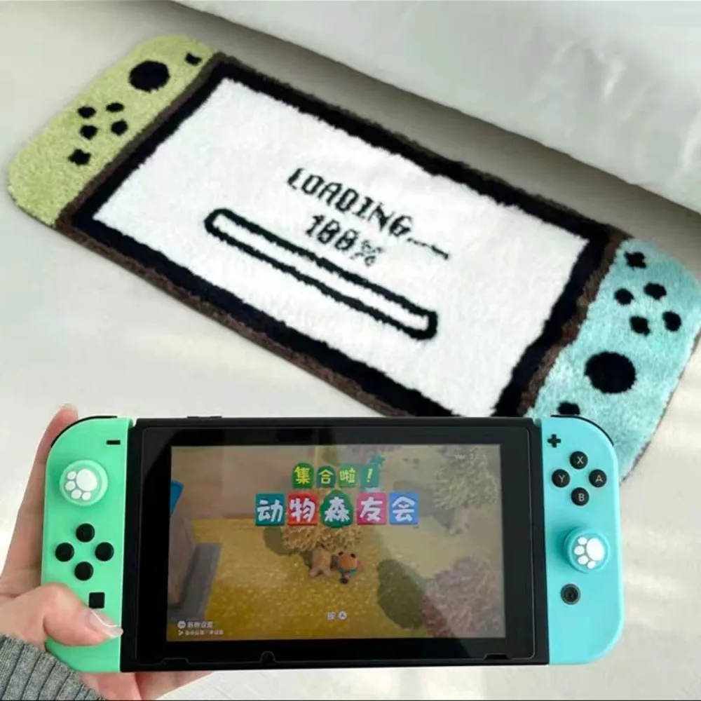 VIKAMA لعبة وحدة التحكم على شكل الكرتون أفخم السجاد لطيف السجاد الزخرفية لغرفة النوم عنبر لعبة منطقة ديكور المنزل