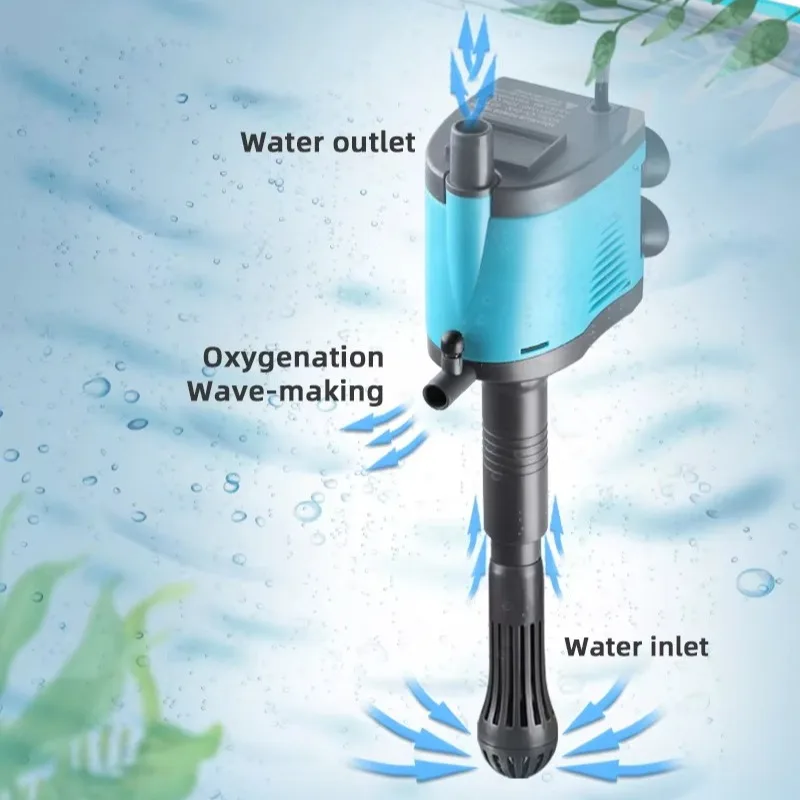 

Three-in-one Small Fish Tank Filter Ultra-quiet Submersible Oxygen Circulating Water Pump
