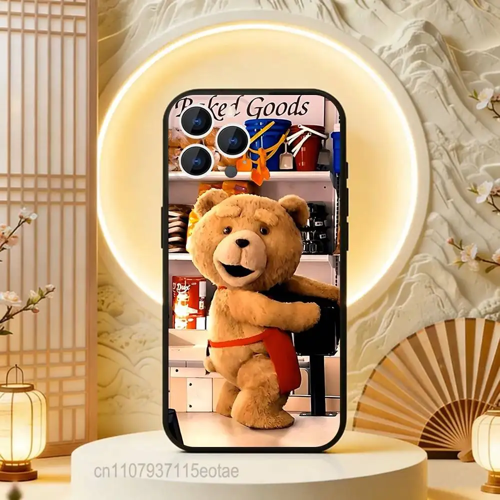 Teddy Bear Movie T-Ted Phone Case For iPhone  17,16,15,14,13,12,11,Pro,Max,Plus,E,Air,Mini Black Shockproof Funda Cover view 3