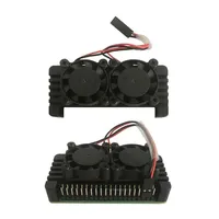 Aluminum Heatsink Case Double Fans For Raspberry Pi Zero 2W PI0 2W