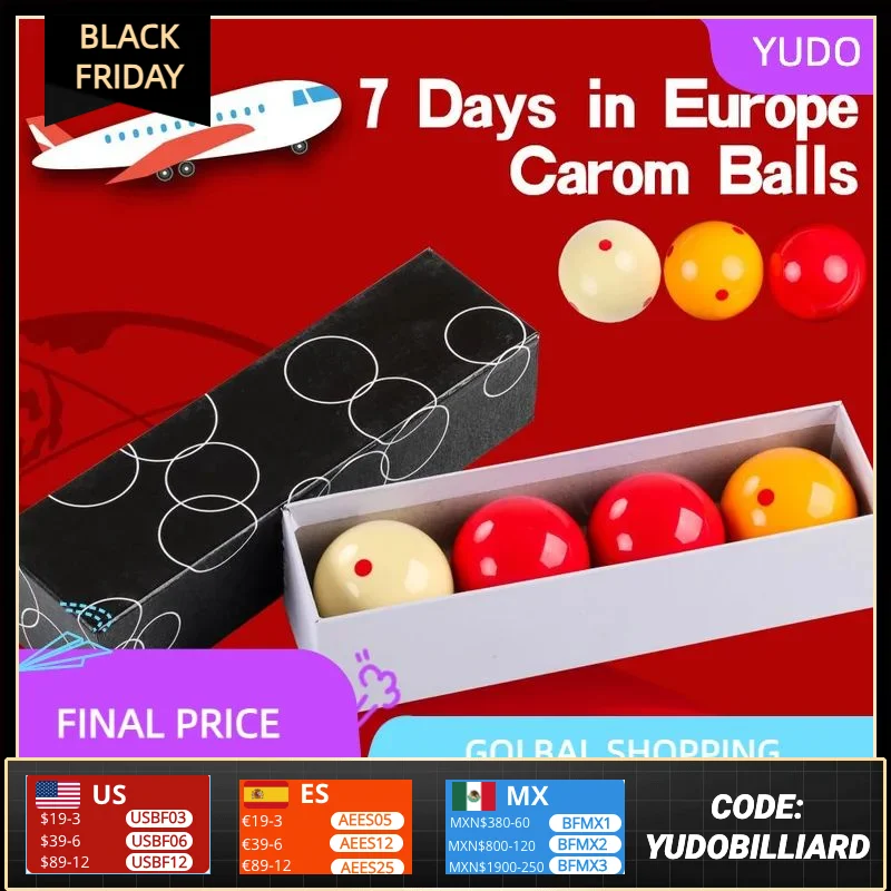 Training Ball 6 Dot-Spot Korean 3 Cushion Game Balls 61.5mm Carom Libre Cue Ball Phenolic Resin Material Billiard Accessories