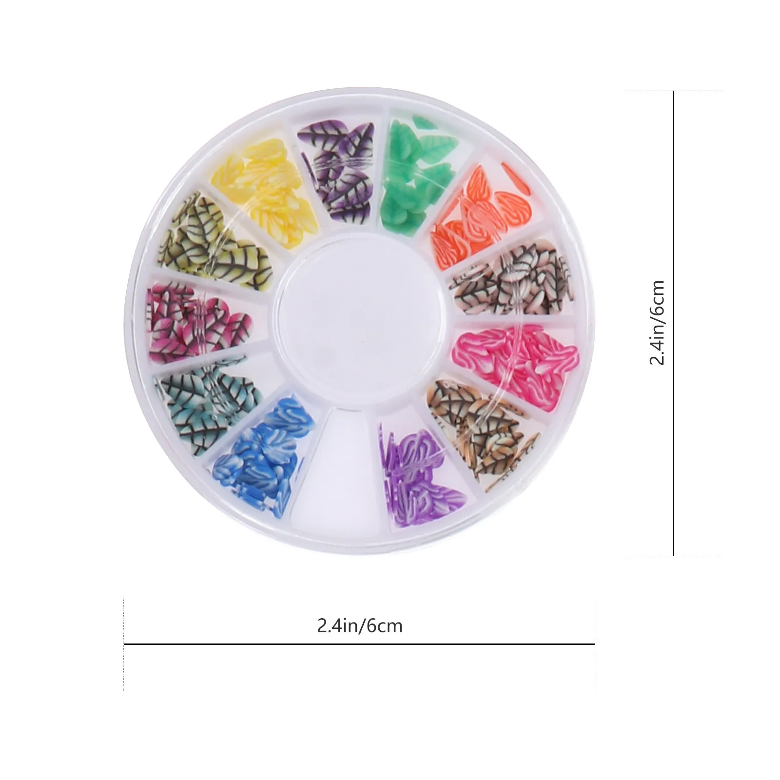 8 Boxes Fruit Theme Polymer Clay Patch Set Fine Workmanship Multipurpose Nail Art Slice Decor Craft Making DIY Jewelry Accessory