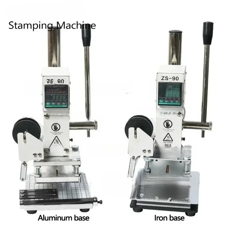 Desktop small manual hot stamping leather hot press printing machine, hot stamping, indentation and imprinting machine