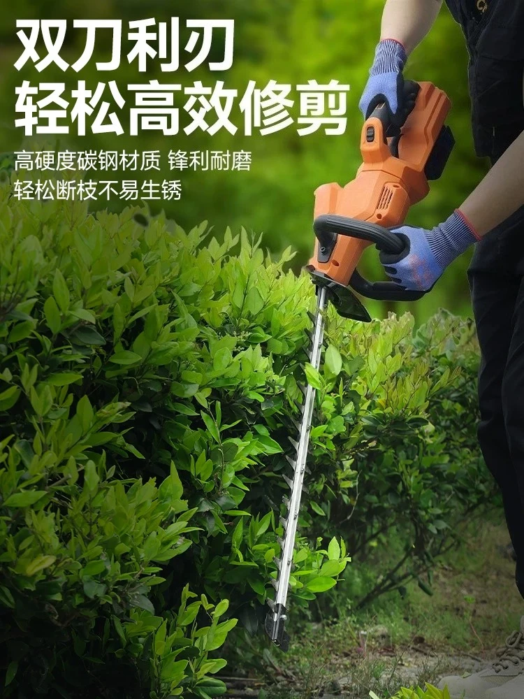 20V Cordless Lithium Hedge Trimmer Rechargeable Electric Cutter For Tea Picking Garden Greening Pruning