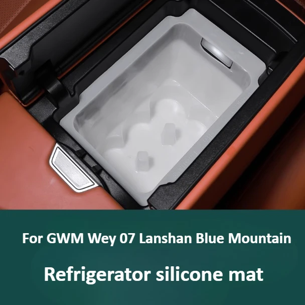 

For GWM Wey 07 Lanshan Blue Mountain Central control armrest box refrigerator mat silicone anti-slip mat modified accessories
