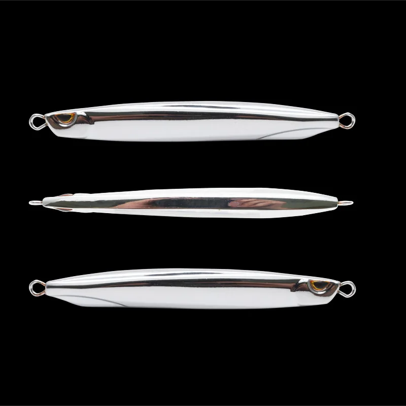 Silver Mirror Jig Knife Jig, Jigging Lure, Assist Hook, Sea Bass, Fishing Boat, Sea Fishing, Lead Jig, Spanish, 80g, 100g, New