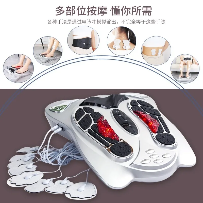 Household Foot Pulse Meridian Massager Foot Reflexology Machine For Foot Neck Waist Back Full‑Body Relaxation