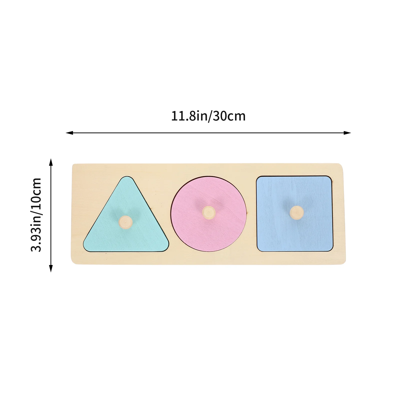 1 set 1 Set Of Geometrical Shapes Colored Wooden Shape Peg Puzzle Board For Kids Brain Developmental Matching Early Educational