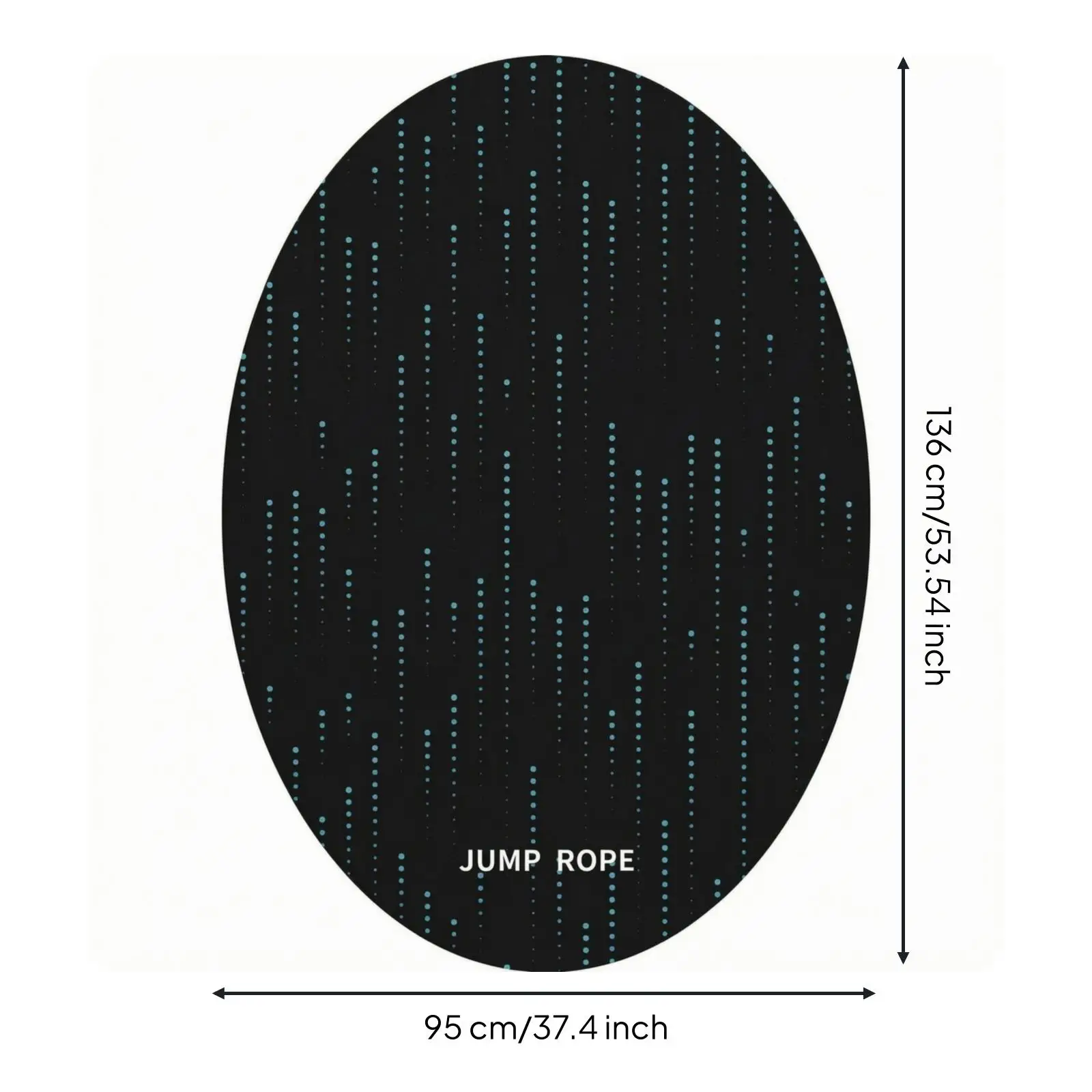 Non Slip Exercise Pad Thick Workout Fitness Mat Non Slip Base for Indoor Cardio Rope Jumping view 5