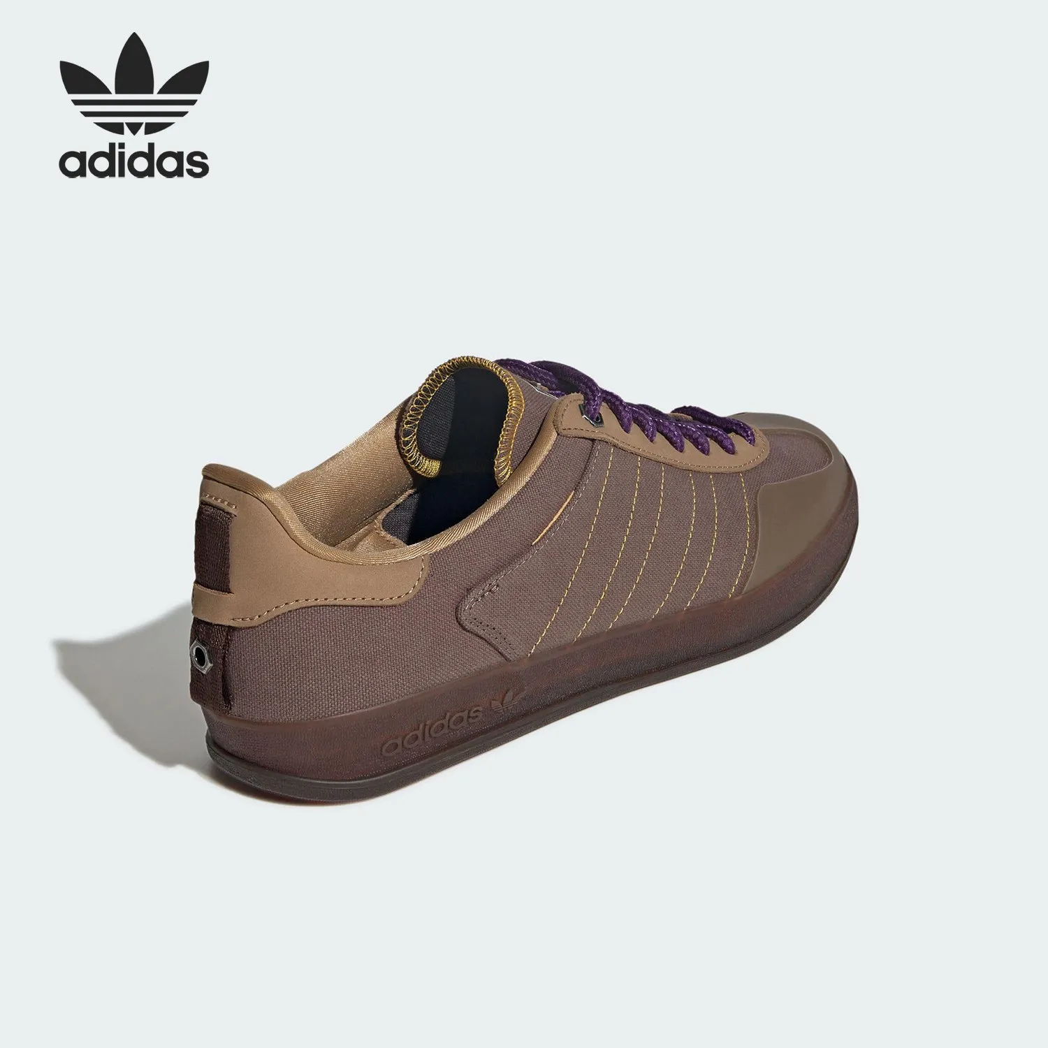 Adidas JQ8725 Lace Up Canvas Leather Sneakers Flat Sole Non Slip Retro Daily Casual Walking Shoes