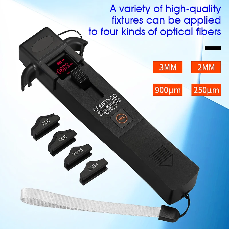 COMPTYCO AUA-35 Fiber Optic Identifier Metal Material Live Fiber Identidier Fiber Optic Testing Tool With 10MW VFL / LED Light