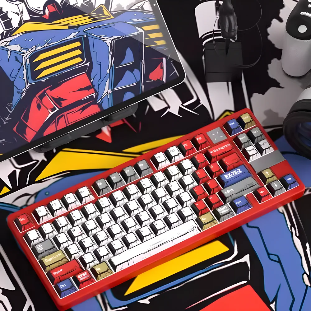 Spy Gundam Comic Keycaps Original Factory High Heat Sublimation Set Compatible with HI75 hi8 68 84 87 96 104