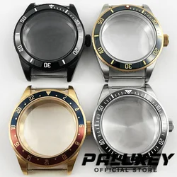 39MM Silver Black Rose Gold Domed Sapphire Crystal Watch Case  Stainless Steel Case Fit NH34 NH35 NH36 PT5000 ETA 2824 Movement