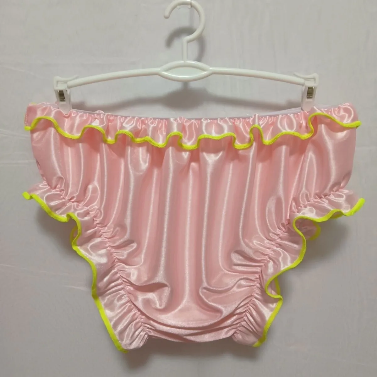 Unisex Glossy Sexy Satin Ice Silk Underwears Panties Plus Size Briefs Lingeries Bottoms