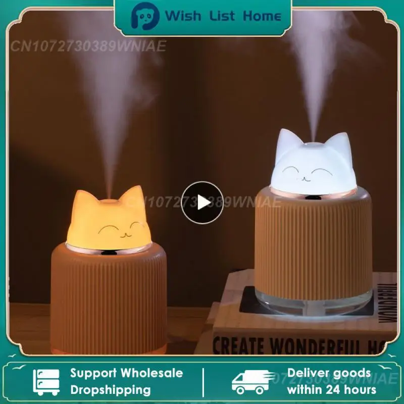 Desktop Humidifiers Mini Household Aromatherapy Portable Mute 300ml Capacity Household Electric Appliances Led Night Lamp