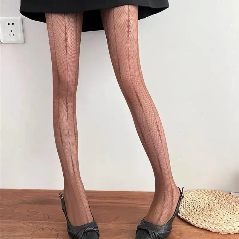 القوطية النساء لوليتا طماق جوفاء خارج شبكة الرجعية الفتيات جوارب اليابانية القاع جوارب طويلة من الدانتيل الأزهار الروطان الجوارب السوداء #5