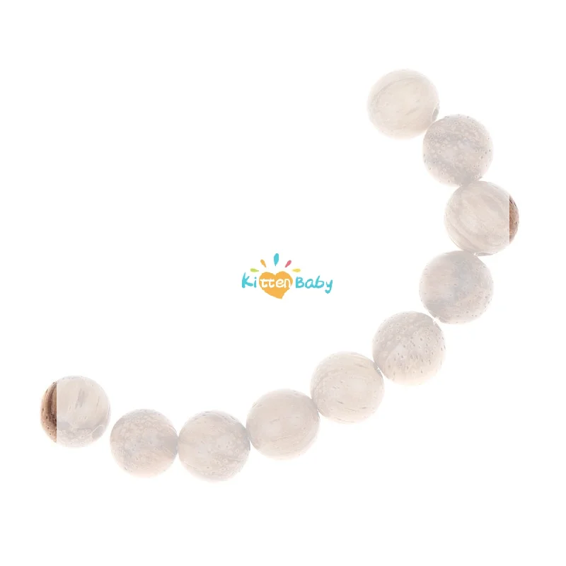Vintage Natural Wooden Round Beads Scattered Spacer Wood Beads For Jewelry Making Bracelets Craft DIY Accessories 10/20PCS
