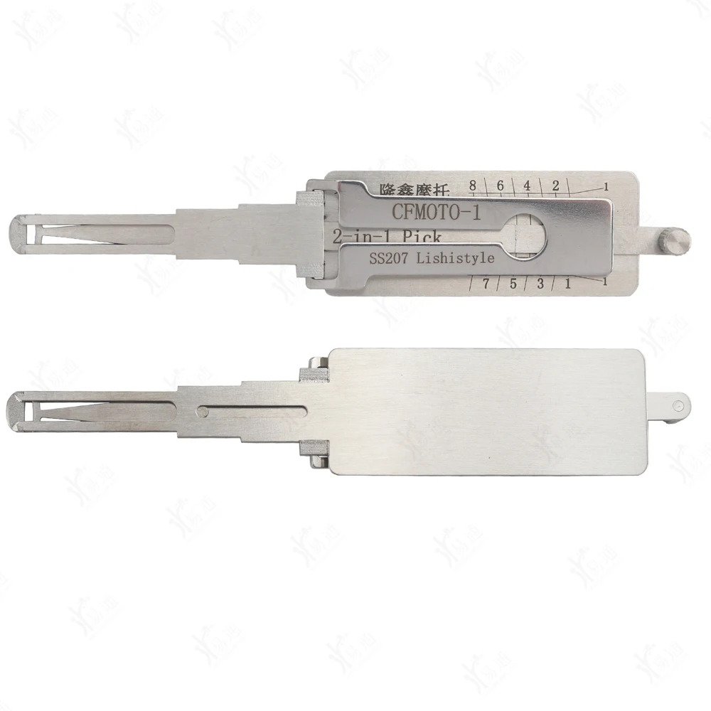 

For Lishi Style SS207 2 in 1 Locksmith Tools For CFMOTO 250SR 250NK 650MT 650NK Car Door Cylinder Unlocking Tool