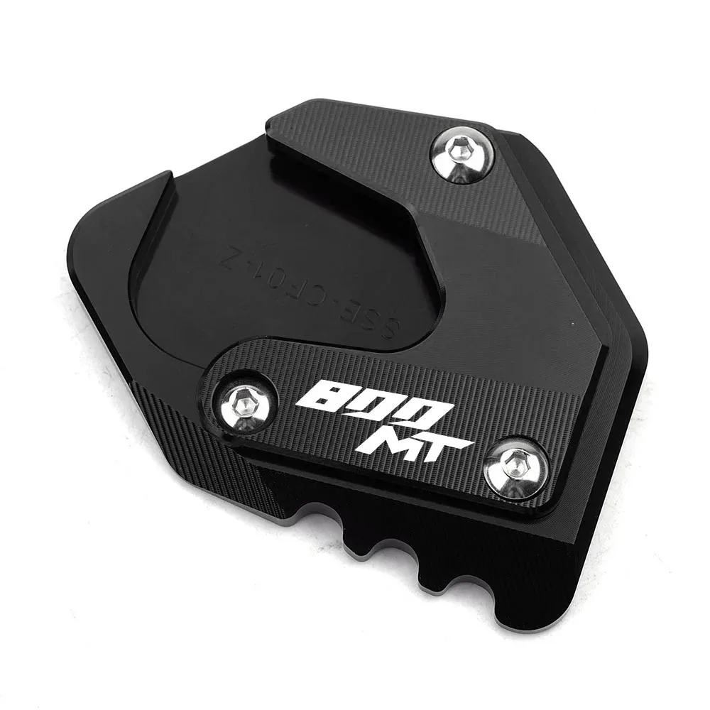 ل CFMOTO 800MT 800MT-X 800MTX MT800 CF 800 MT 2021-2025 2026 دراجة نارية الجانب حامل الموسع وسادة دعم مسنده صمام قبعات