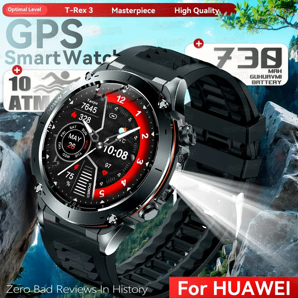 2025 Neu für Huawei Beidou Position Smart Watch, integrierter Dualband-GNSS-Kompass, Herzfrequenz,