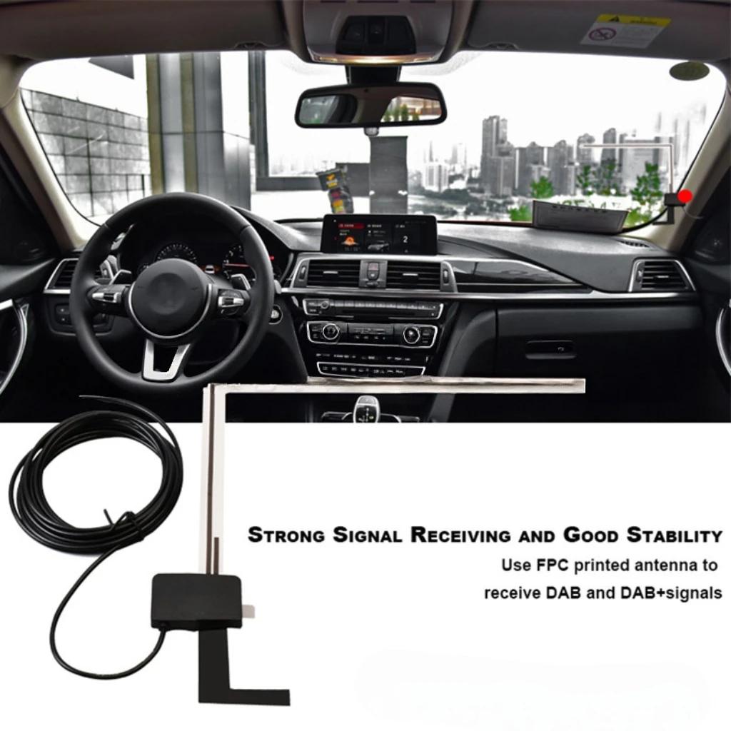 Dab/Dab+ High Gain 18Dbi Active 5-12V Car Digital Radio Antenna Car Radio Antenna