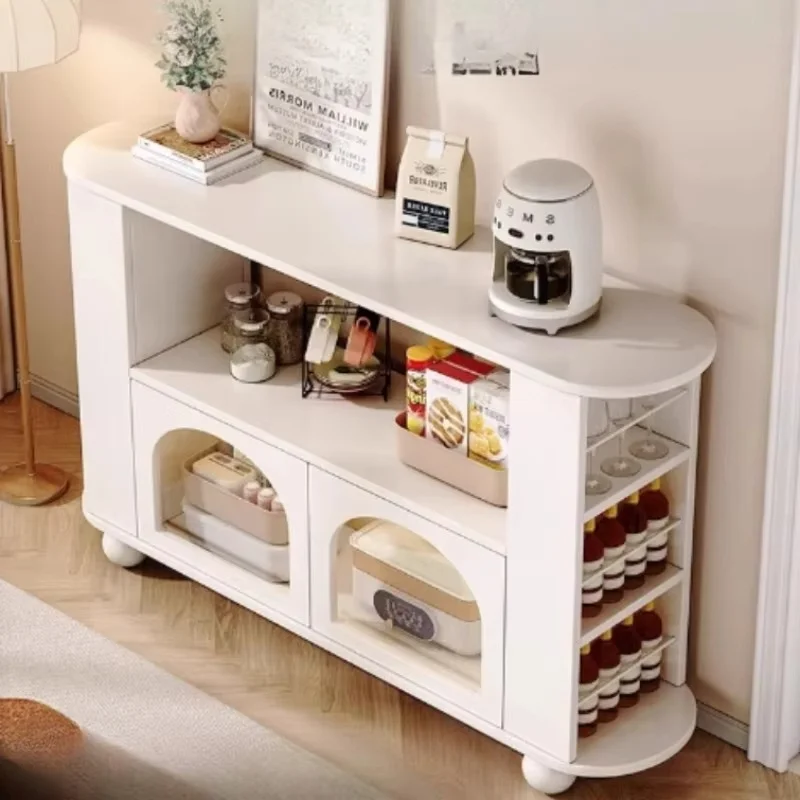 Cream Wind Living Room Cabinets Against Wall Storage Shelf Cabinets Open Ultra Thin Sideboard Woonkamer Kasten Home Furniture