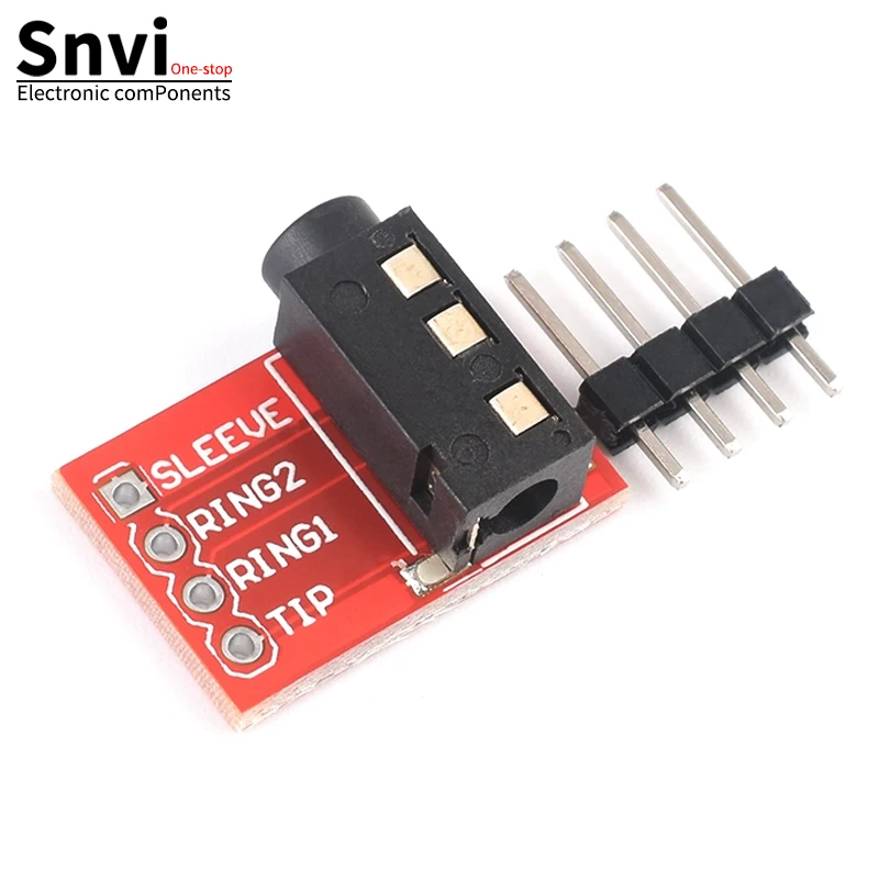 5 uds/1 Uds TRRS 3,5mm toma de Audio Jack Breakout auriculares vídeo MP3 Jack módulo AL profesional placa de 3,5 MM