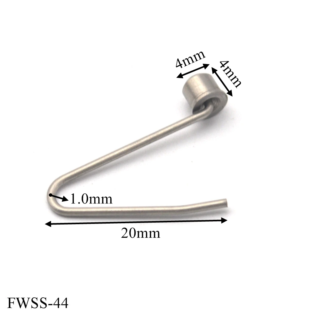 10PCS Stainless Steel Tiny V Shaped Retaining Spring Clips Buttons For Hula Hoops