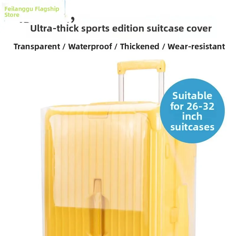 Thickened Three-Seventy Luggage Protection Cover Waterproof Wear-Resistant Travel Suitcase Dust-Proof Cover for Check-In Bag