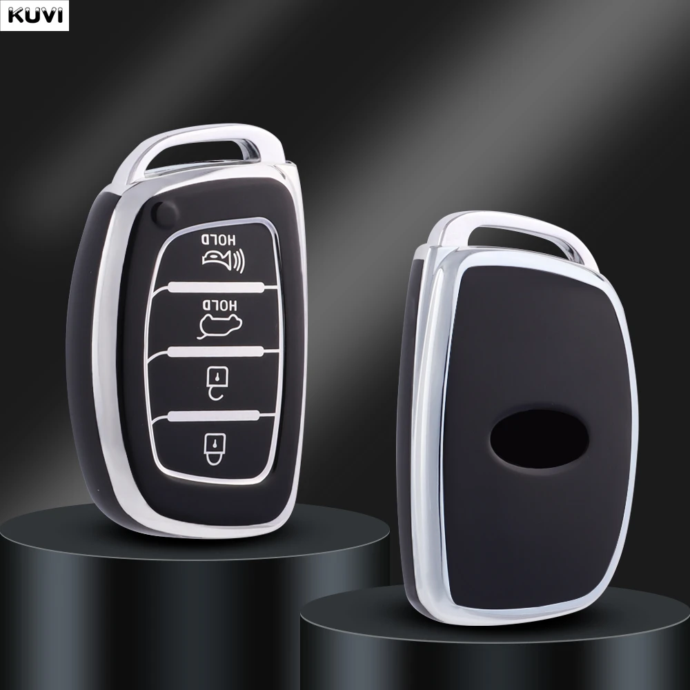 3 4 Tasten TPU Auto Smart Key Fall Abdeckung Für Hyundai Tucson Santa Fe Rena Sonata Elantra Creta Ix35 Ix45 I10 I30 I40 Zubehör