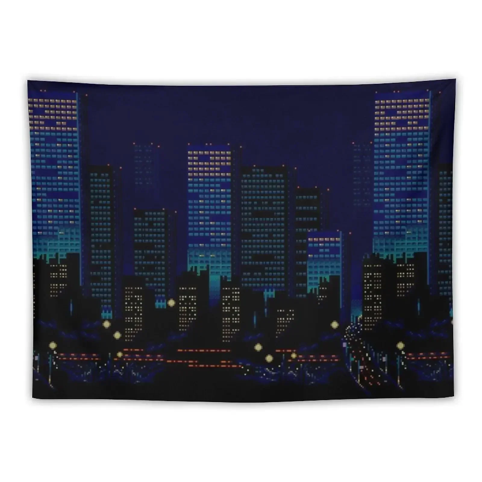 Streets of Rage 16-Bit City Tapestry Room Decoration Accessories Decoration For Bedroom Tapestry