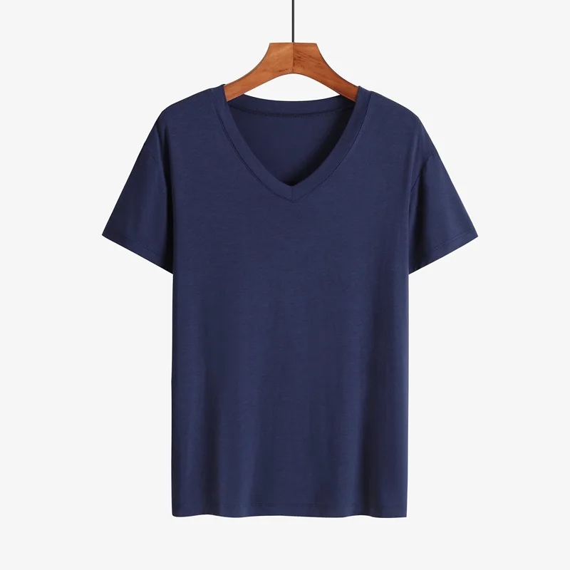 V neck dark blue
