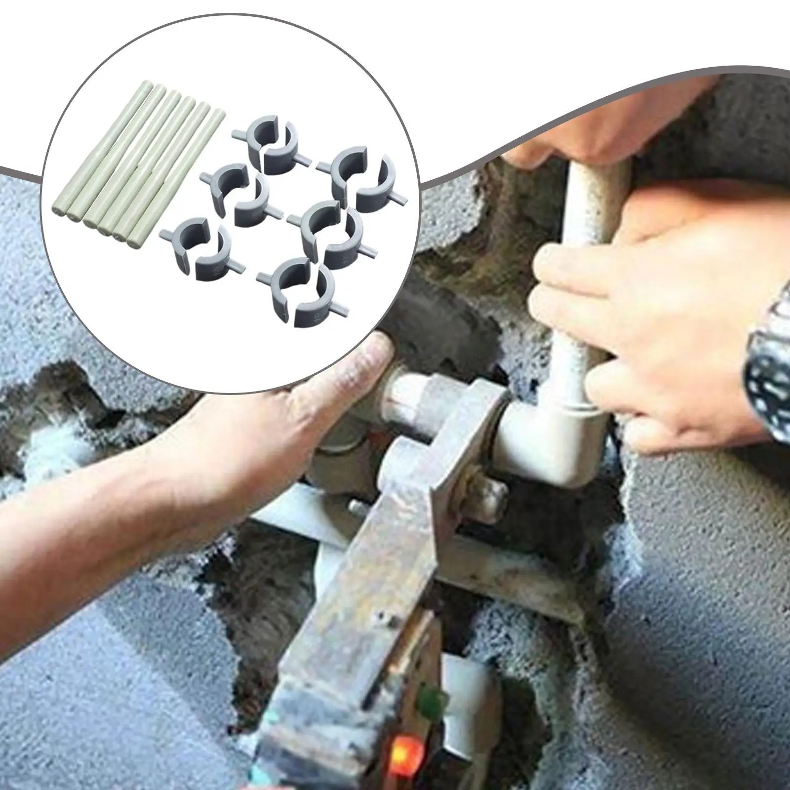 

Набор аксессуаров для ремонта труб из полиэтилена Ppr (без нагревателя), профессиональный, легкий для домашней сантехники, многоразовый, многоразовый, пробка для утечек, DIY Fix