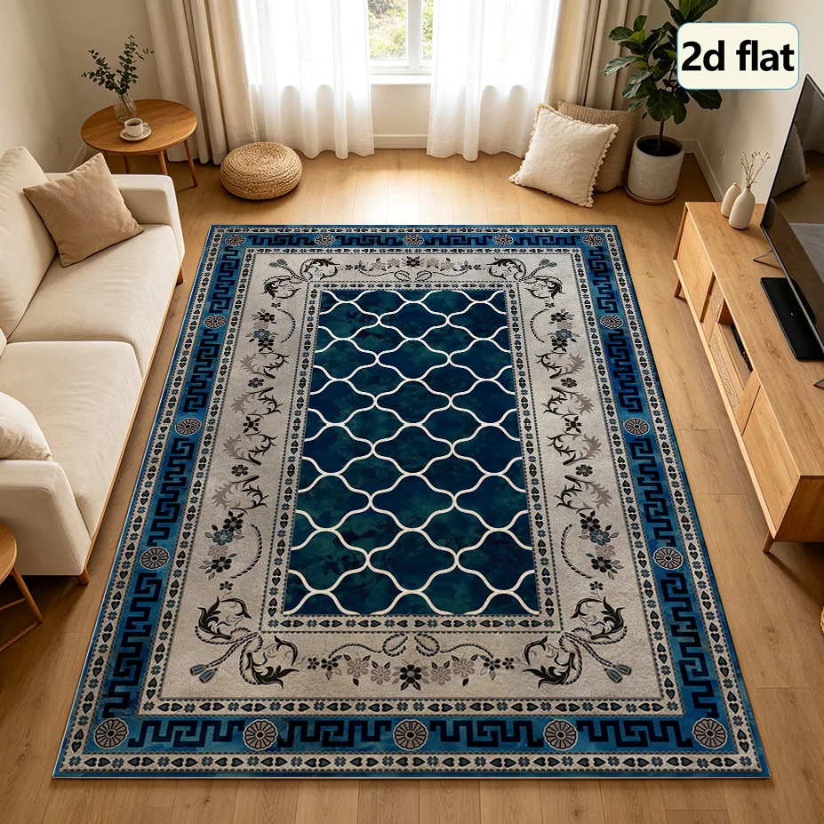 1 Piece of Exquisite Traditional Carpet, Soft and Comfortable, Easy to Maintain, Machine Washable, Indoor Rug Suitable for under Dining Tables, Farmhouses, Living Rooms, Bedrooms, Dining Rooms, Offices, Entrances, Hallways, and Home Decor.