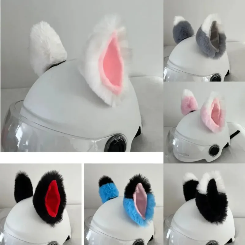 

Creative Cute Cat Ears Plush Decoration Motorcycle Helmet Accessories Unisex